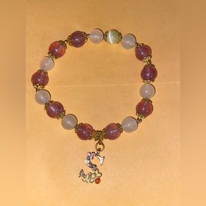 Strawberry Quartz Mixed Bracelet